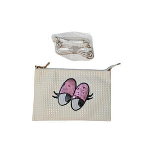 The Dan Story Large Creme Clutch/Crossbody